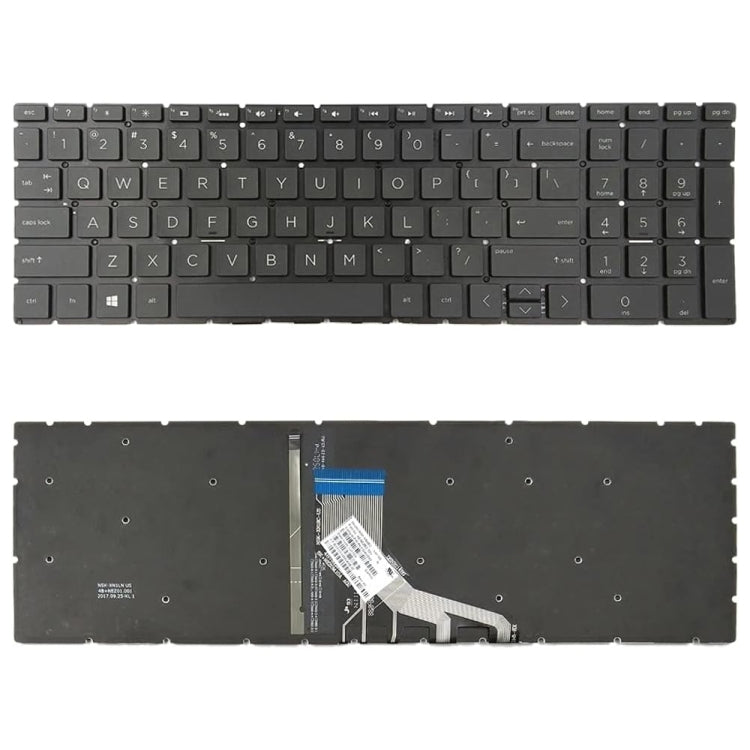 US Version Laptop Backlight Keyboard, For HP Spectre X360 15-CH, For HP 15-DA / 15-DB, For HP Probook 450, For HP Elitebook Folio 1040 G3, For HP 15-CC / 15-CD / 15-CK, For HP 15-P000 / 17-F000, For HP Elitebook 1020 G1, For HP Probook 470 G3