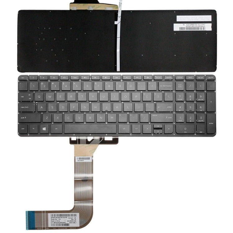 US Version Laptop Backlight Keyboard, For HP Spectre X360 15-CH, For HP 15-DA / 15-DB, For HP Probook 450, For HP Elitebook Folio 1040 G3, For HP 15-CC / 15-CD / 15-CK, For HP 15-P000 / 17-F000, For HP Elitebook 1020 G1, For HP Probook 470 G3