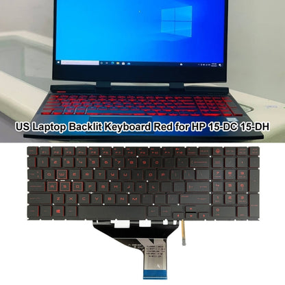 Red US Version Laptop Backlight Keyboard, For HP 15-DC / 15-DH