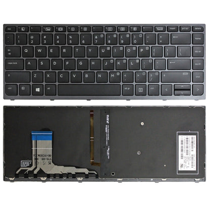 Grey Frame US Version Laptop Backlight Keyboard, For HP Zbook Studio G3