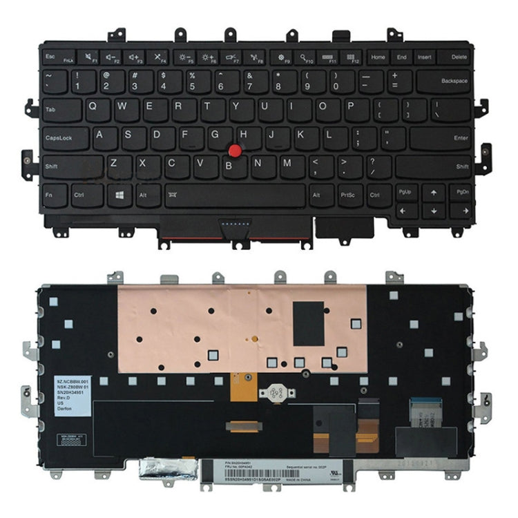 US Version Backlight Laptop Keyboard, For Lenovo Yoga 730-13IKB / 730-13IWL, For Lenovo IdeaPad 330-15ICH 330-15ICN, For Lenovo X1C 2019, For Lenovo Thinkpad E15, For Lenovo Thinkpad E14 GEN 1 2, For Lenovo P51S P52S T570 T580