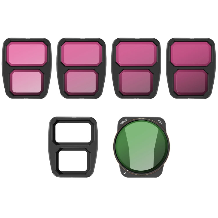 STARTRC Drone Lens Filter, For DJI Air 3 6 in 1 ND8/16/32/64 UV CPL