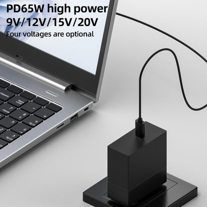 5.5 x 2.5mm DC Power to Type-C Adapter Cable, 9V, 12V, 15V, 20V