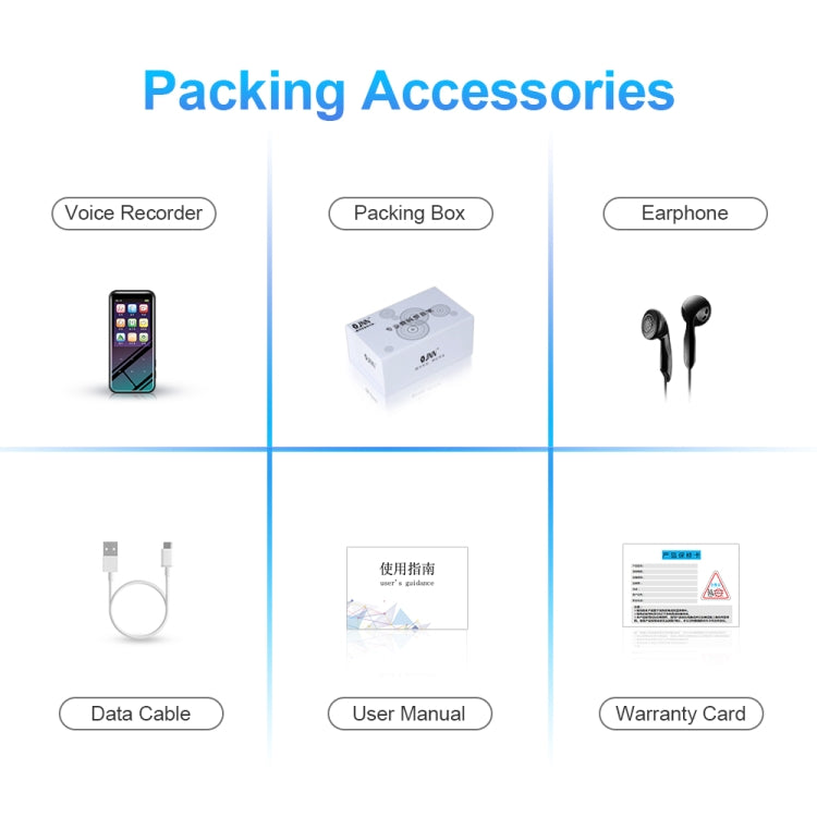 M15 Multi-function Smart Voice Recorder MP3 Hifi Sound Music Player Walkman, 4GB, 8GB, 16GB, 32GB