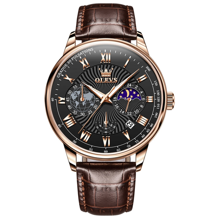 OLEVS 2893 Men Multifunctional Business Quartz Watch