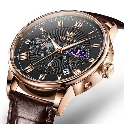 OLEVS 2893 Men Multifunctional Business Quartz Watch