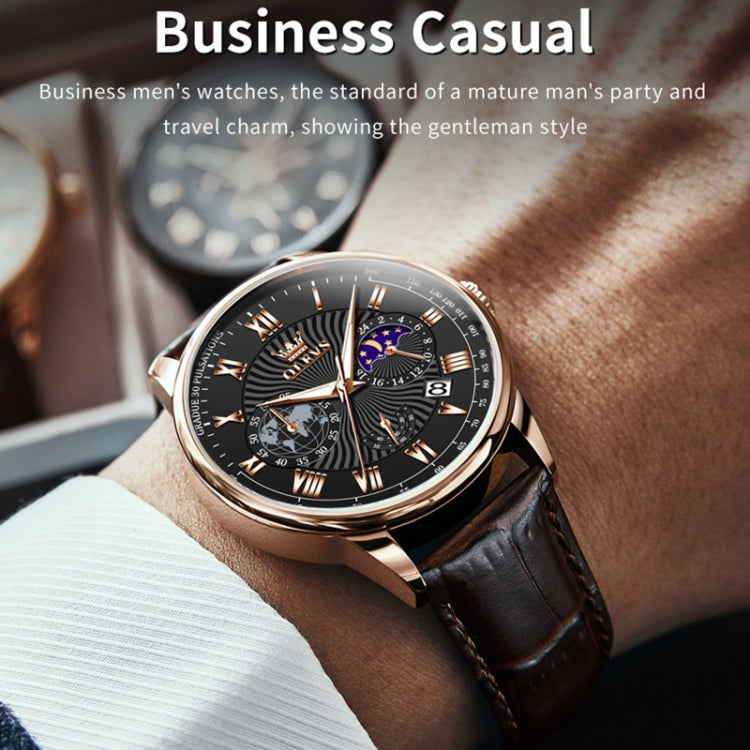 OLEVS 2893 Men Multifunctional Business Quartz Watch
