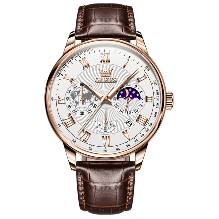 OLEVS 2893 Men Multifunctional Business Quartz Watch