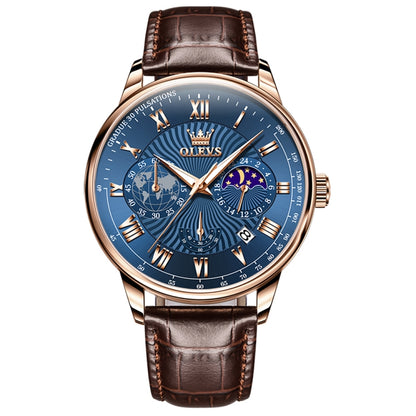 OLEVS 2893 Men Multifunctional Business Quartz Watch