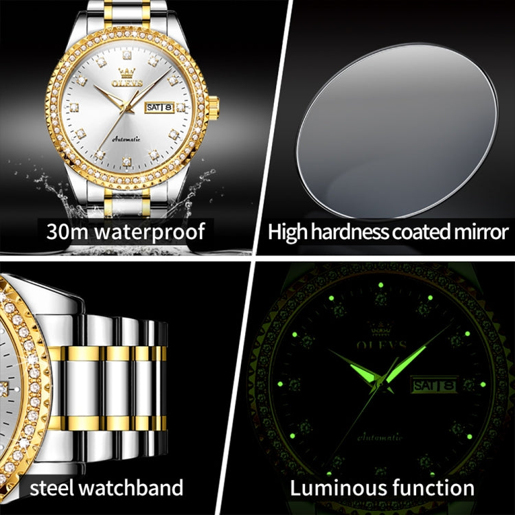 OLEVS 7003 Men Multifunctional Waterproof Mechanical Watch, 7003 Men