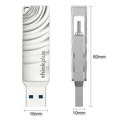 Lenovo Thinkplus MU232 USB 3.2 + USB-C / Type-C Dual Head Flash Drive, 64GB, 128GB, 256GB