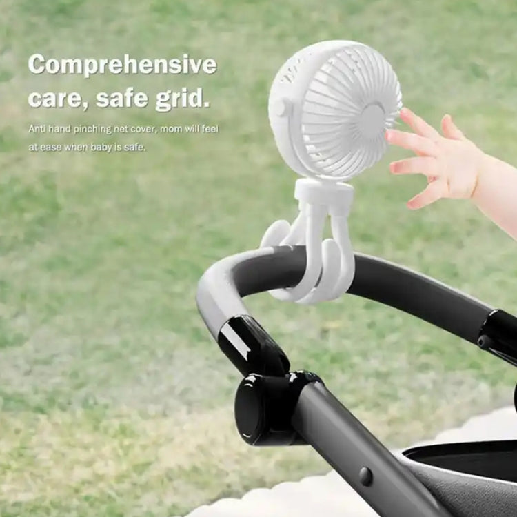 T8 2000mAh Flexible Octopus Tripod Rotatable Portable Fan