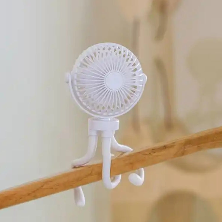 T8 2000mAh Flexible Octopus Tripod Rotatable Portable Fan