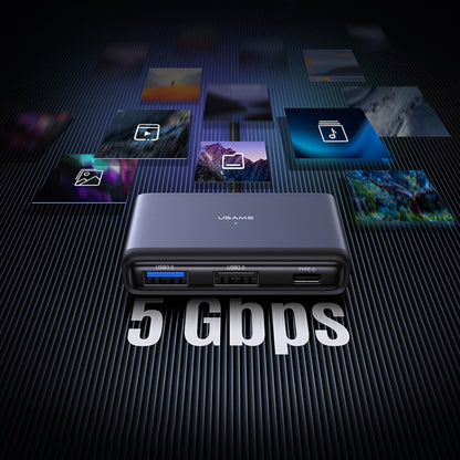 USAMS US-SJ627 4 in 1 Type-C Multifunctional Docking Station HUB, US-SJ627