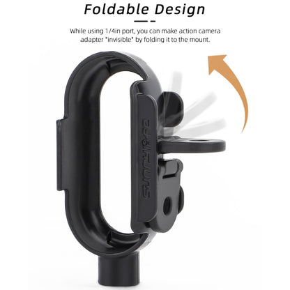 Sunnylife IST-BK592 Mount Adapter Protective Frame Cage Mounting Brackets Housing Case, For Insta360 Go 3