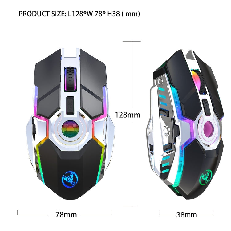 HXSJ T30 2400DPI RGB 2.4GHz Wireless Mouse