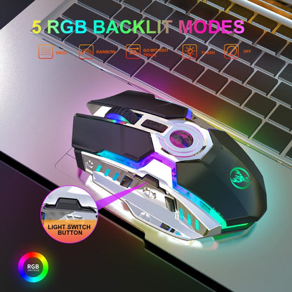 HXSJ T30 2400DPI RGB 2.4GHz Wireless Mouse