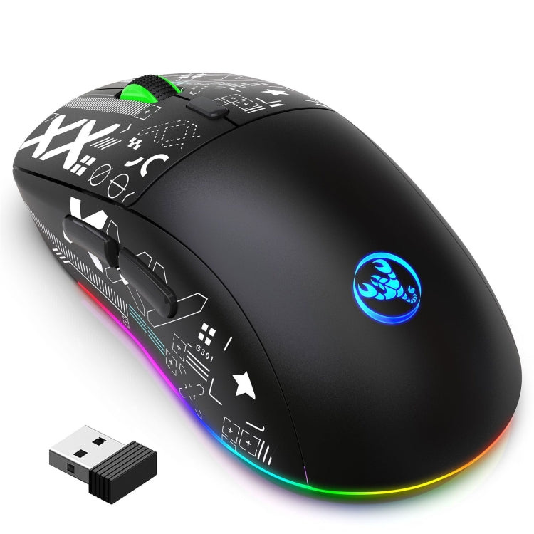 HXSJ T90 RGB Light Three-mode Wireless Gaming Mouse, T90