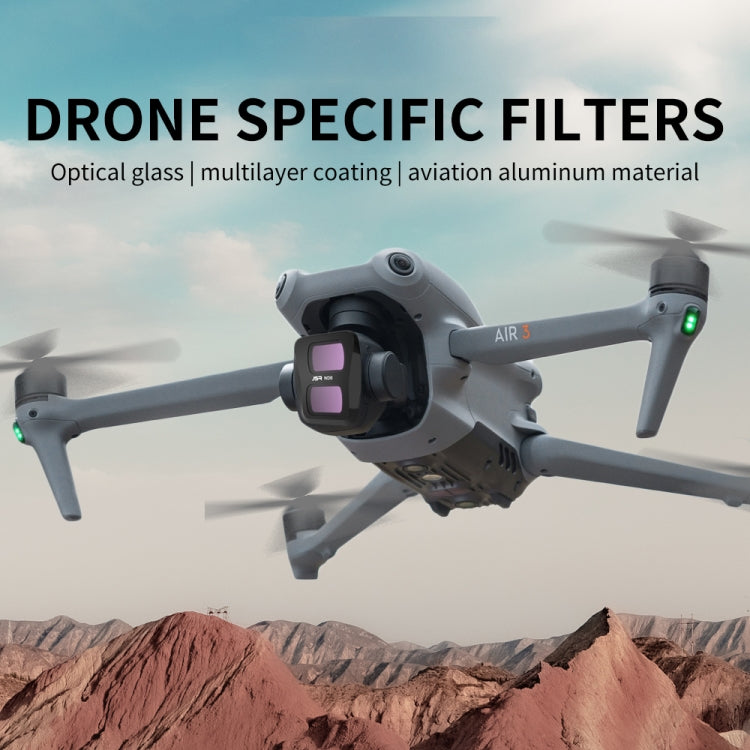 JSR KB Series Drone Lens Filter, For DJI Air 3 MCUV, For DJI Air 3 CPL, For DJI Air 3 ND8, For DJI Air 3 ND16, For DJI Air 3 ND32, For DJI Air 3 ND64, For DJI Air 3 ND256, For DJI Air 3 ND1000, For DJI Air 3 ND8PL, For DJI Air 3 ND16PL...