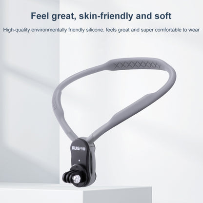 RUIGPRO Lazy Neck Bracket POV View Mount, Standard with Strap, With J-Hook Buckle, With Phone Clamp & Adapter