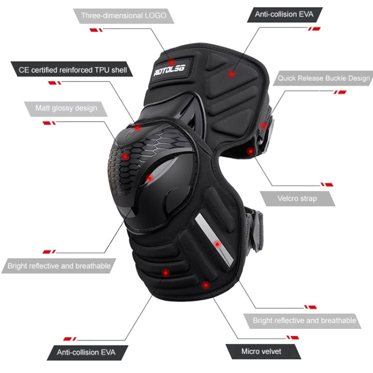 Motolsg MT03 Motorcycle Bicycle Riding Protective Gear, 2 in 1 Knee Pads