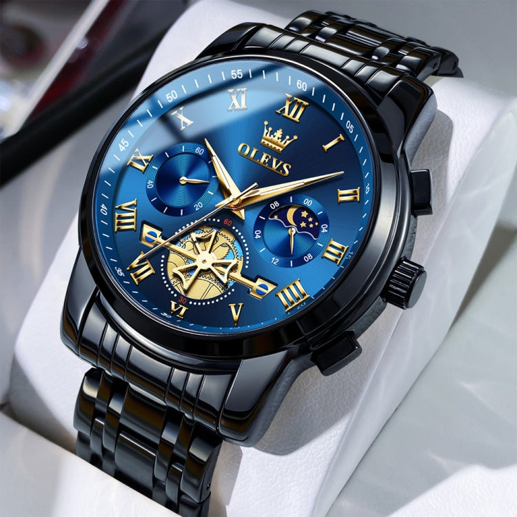 OLEVS 2859 Men Multifunctional Luminous Waterproof Quartz Watch