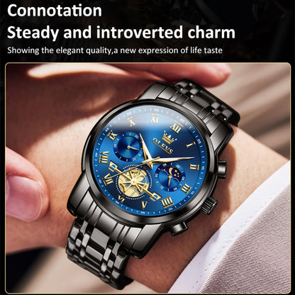 OLEVS 2859 Men Multifunctional Luminous Waterproof Quartz Watch