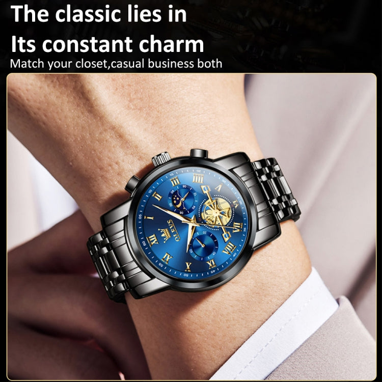 OLEVS 2859 Men Multifunctional Luminous Waterproof Quartz Watch