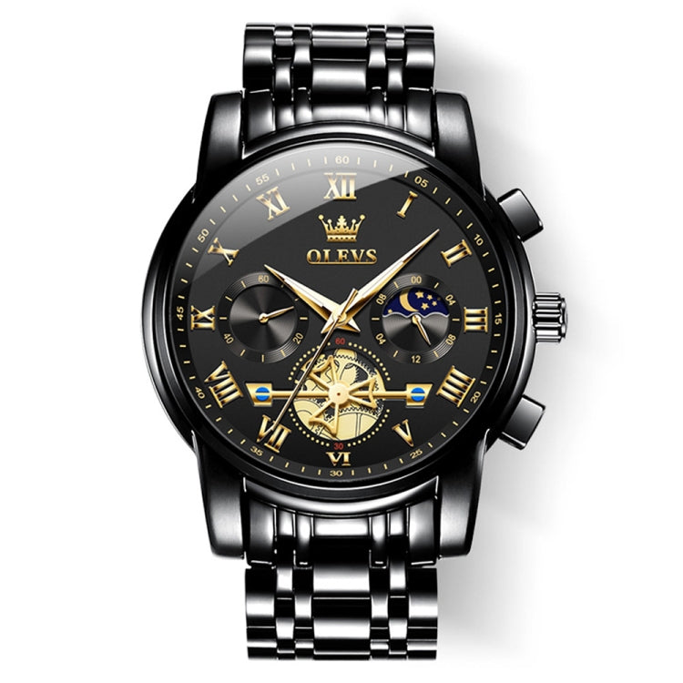 OLEVS 2859 Men Multifunctional Luminous Waterproof Quartz Watch