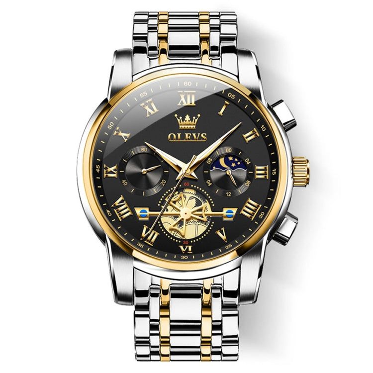 OLEVS 2859 Men Multifunctional Luminous Waterproof Quartz Watch