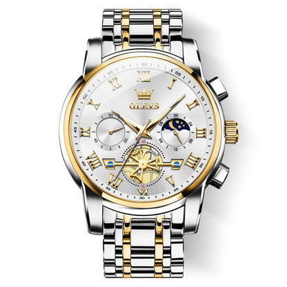 OLEVS 2859 Men Multifunctional Luminous Waterproof Quartz Watch