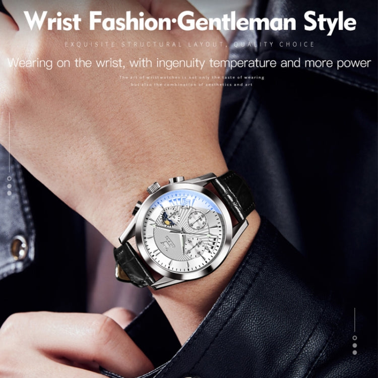 OLEVS 2876 Men Multifunctional Sports Chronograph Quartz Watch