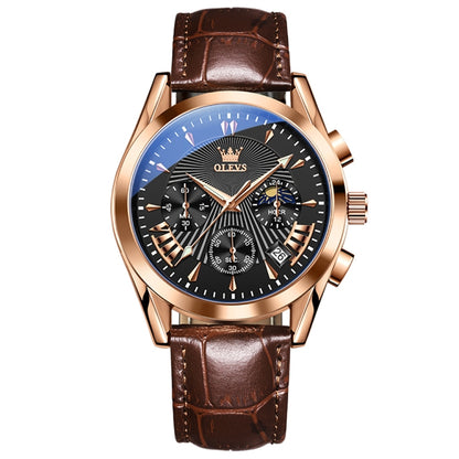 OLEVS 2876 Men Multifunctional Sports Chronograph Quartz Watch