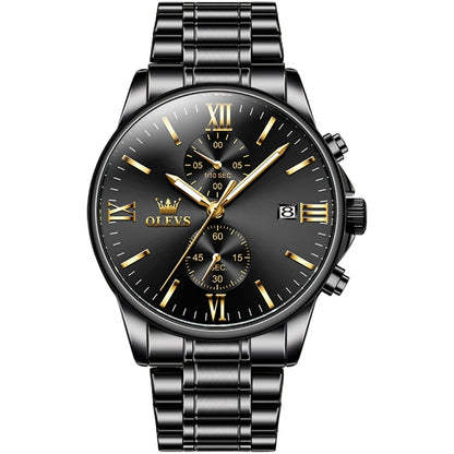OLEVS 2886 Men Sports Chronograph Waterproof Luminous Quartz Watch