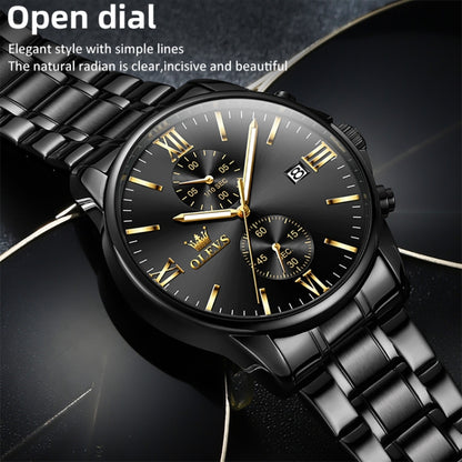 OLEVS 2886 Men Sports Chronograph Waterproof Luminous Quartz Watch
