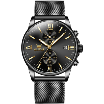 OLEVS 2886 Men Sports Chronograph Waterproof Luminous Quartz Watch