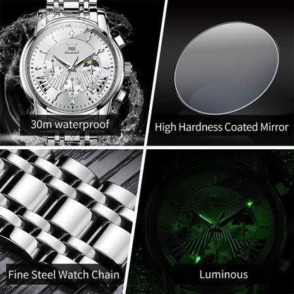 OLEVS 2892 Men Multifunctional Business Waterproof Quartz Watch