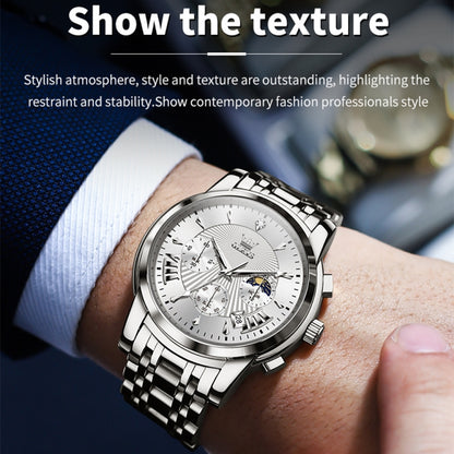 OLEVS 2892 Men Multifunctional Business Waterproof Quartz Watch