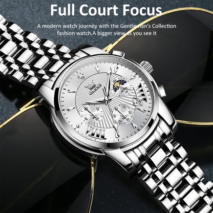 OLEVS 2892 Men Multifunctional Business Waterproof Quartz Watch