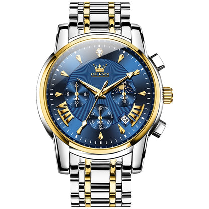 OLEVS 2892 Men Multifunctional Business Waterproof Quartz Watch