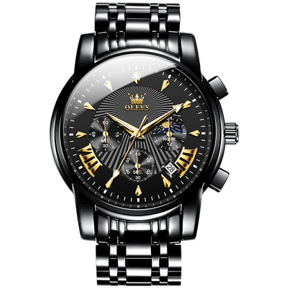 OLEVS 2892 Men Multifunctional Business Waterproof Quartz Watch