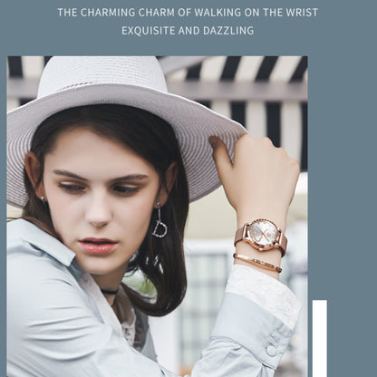 OLEVS 5189 Women Heart Shape Waterproof Quartz Watch