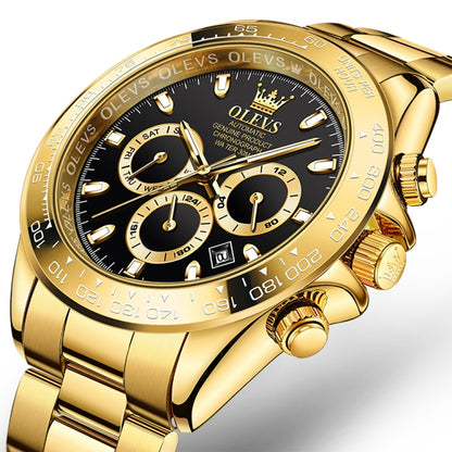 OLEVS 6638 Men Multifunctional Luminous Waterproof Mechanical Watch