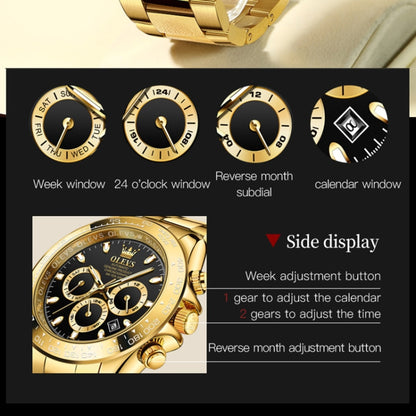 OLEVS 6638 Men Multifunctional Luminous Waterproof Mechanical Watch