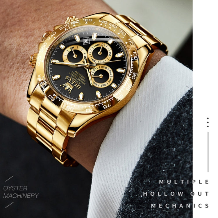 OLEVS 6638 Men Multifunctional Luminous Waterproof Mechanical Watch