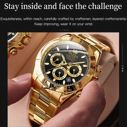 OLEVS 6638 Men Multifunctional Luminous Waterproof Mechanical Watch
