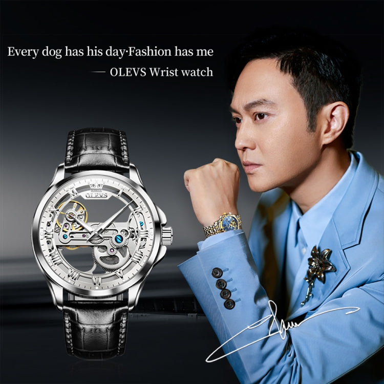 OLEVS 6661 Men Fashion Luminous Waterproof Mechanical Watch