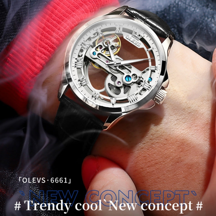OLEVS 6661 Men Fashion Luminous Waterproof Mechanical Watch