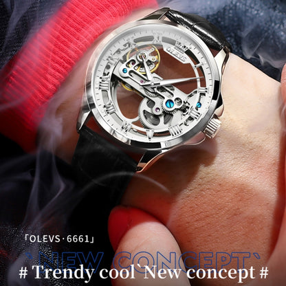 OLEVS 6661 Men Fashion Luminous Waterproof Mechanical Watch
