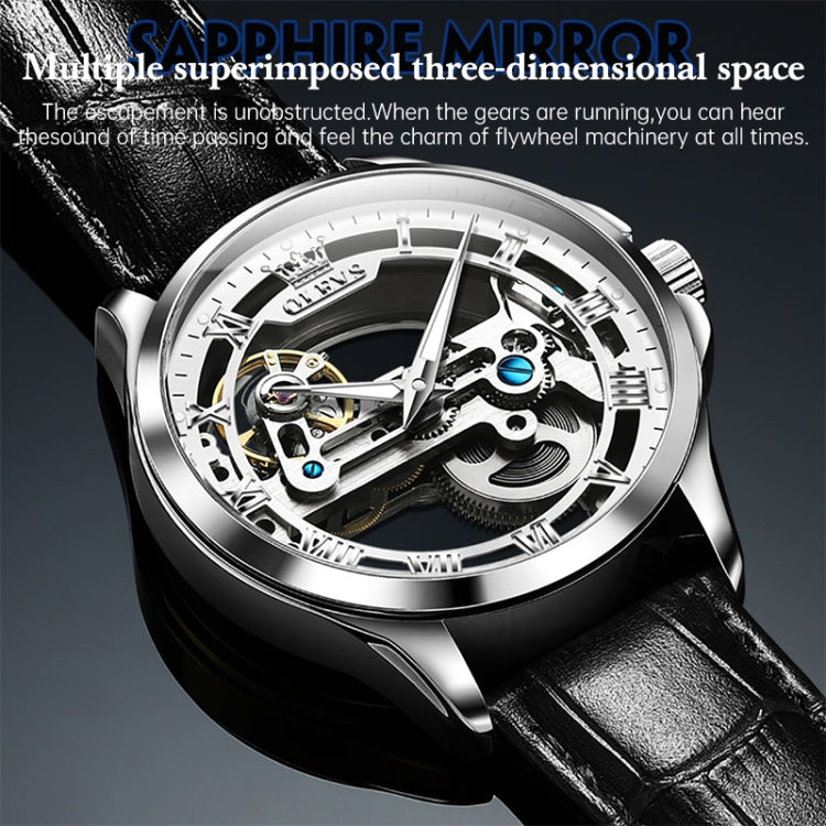 OLEVS 6661 Men Fashion Luminous Waterproof Mechanical Watch